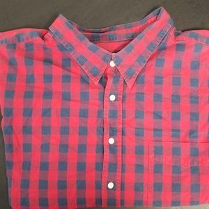 Plaid button down shirt